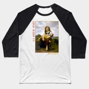 The Elder Sister by Bouguereau Baseball T-Shirt